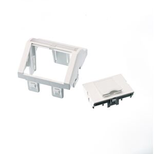 Nexans NCS423520 Face avant 45x45 inclinée 1 ports Snap-in (vide) avec volets de protection